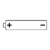 Battery-Icon ｜ Illustration ｜ Free material ｜ Transparent background