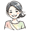 顔アイコン無料イラスト｜女性の明るい笑顔のフリー素材（背景透明・商用利用OK）