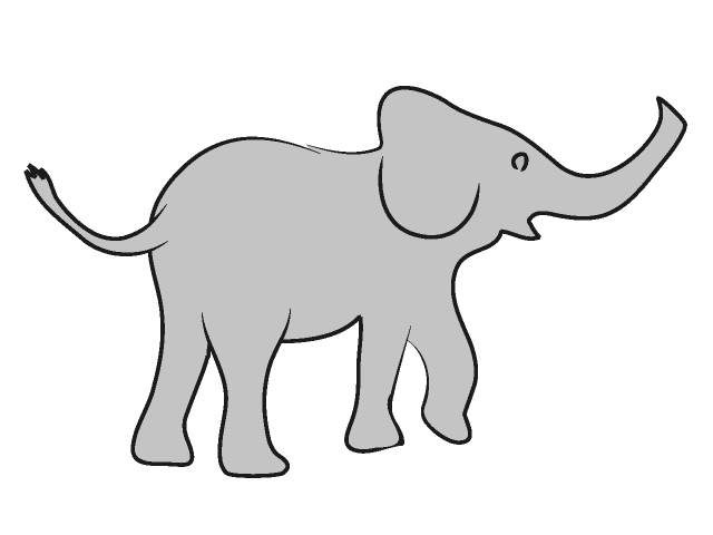 象｜ゾウ - 動物 / クリップアート / 無料 / アニマル / イラスト / アイコン / かわいい / 絵