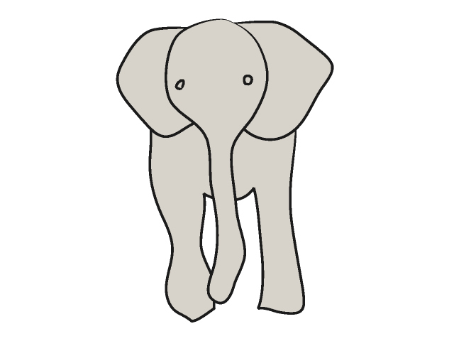 象｜ゾウ - 動物 / クリップアート / 無料 / アニマル / イラスト / アイコン / かわいい / 絵