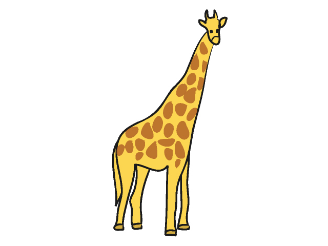 麒麟｜キリン - 動物 / クリップアート / 無料 / アニマル / イラスト / アイコン / かわいい / 絵