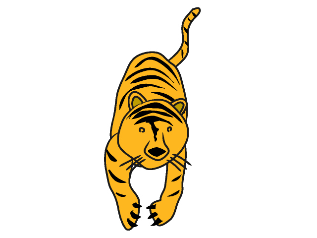 寅｜トラ - 動物 / クリップアート / 無料 / アニマル / イラスト / アイコン / かわいい / 絵