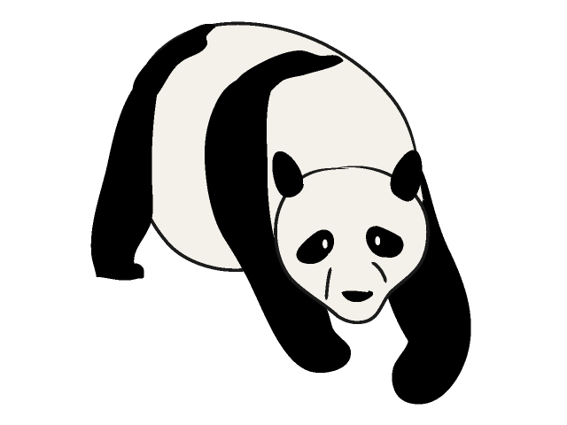 パンダ - 動物 / クリップアート / 無料 / アニマル / イラスト / アイコン / かわいい / 絵