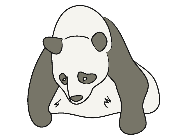 パンダ - 動物 / クリップアート / 無料 / アニマル / イラスト / アイコン / かわいい / 絵