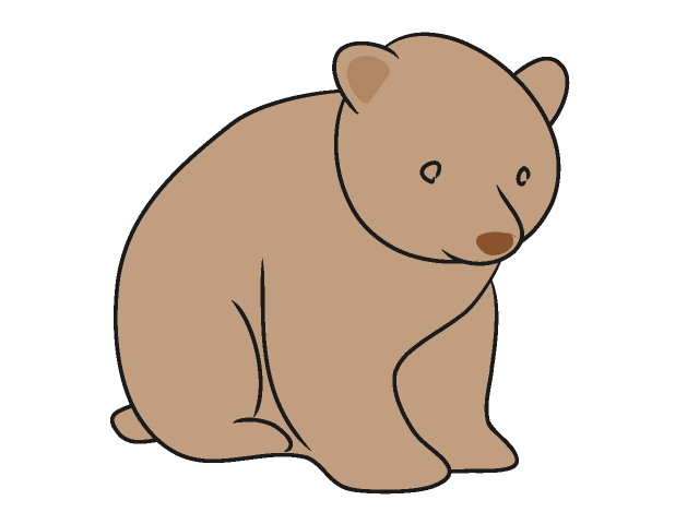 熊｜クマ - 動物 / クリップアート / 無料 / アニマル / イラスト / アイコン / かわいい / 絵