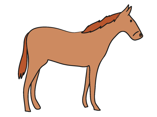 馬｜ウマ - 動物 / クリップアート / 無料 / アニマル / イラスト / アイコン / かわいい / 絵