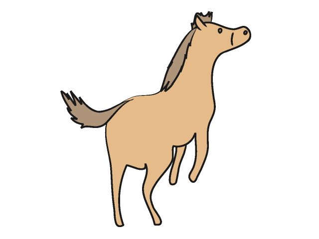 ウマ｜馬 - 動物 / クリップアート / 無料 / アニマル / イラスト / アイコン / かわいい / 絵