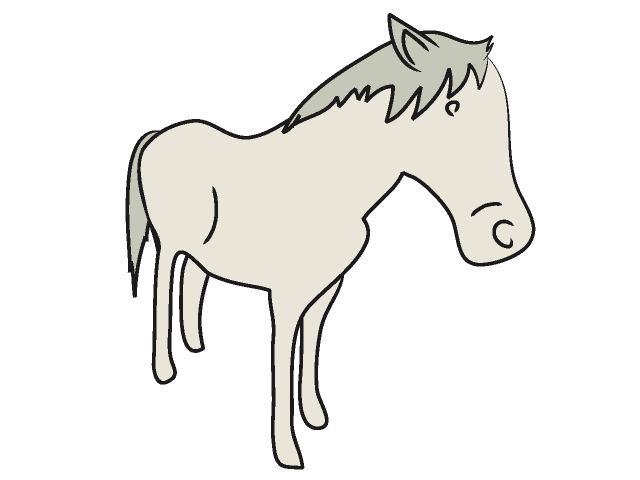馬｜ウマ - 動物 / クリップアート / 無料 / アニマル / イラスト / アイコン / かわいい / 絵