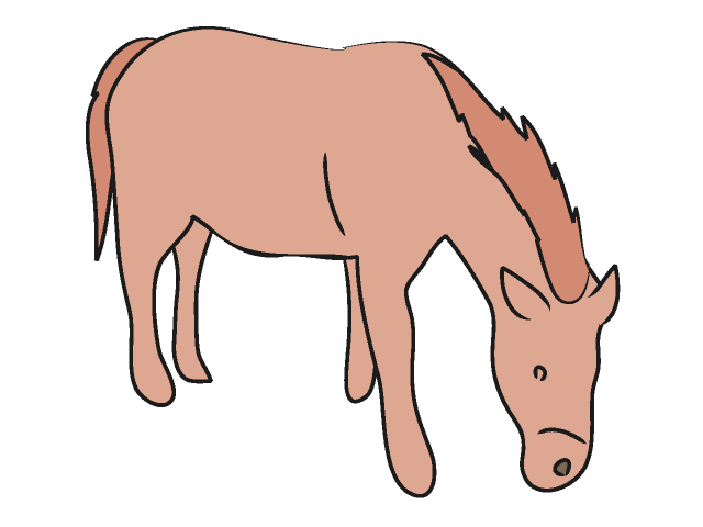 ウマ｜馬 - 動物 / クリップアート / 無料 / アニマル / イラスト / アイコン / かわいい / 絵