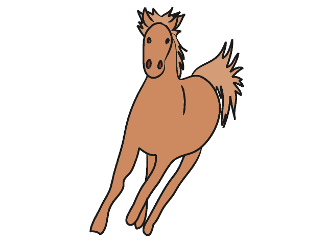 馬｜ウマ - 動物 / クリップアート / 無料 / アニマル / イラスト / アイコン / かわいい / 絵