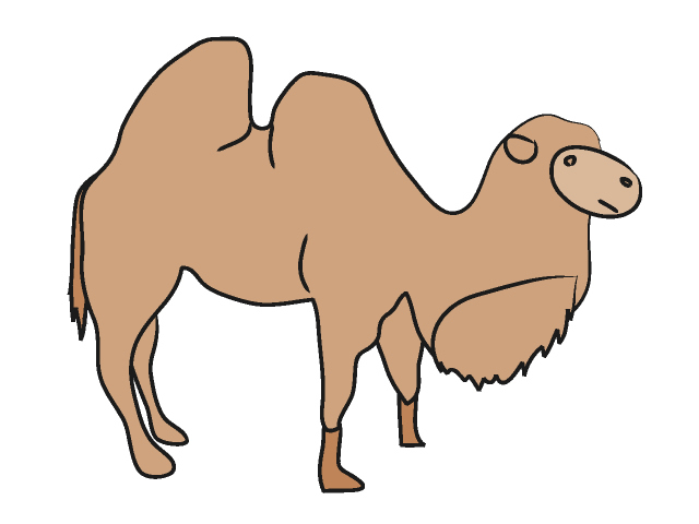 ラクダ｜駱駝 - 動物 / クリップアート / 無料 / アニマル / イラスト / アイコン / かわいい / 絵
