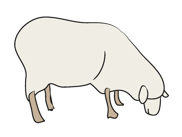 ひつじ｜羊 - 動物 / クリップアート / 無料 / アニマル / イラスト / アイコン / かわいい / 絵