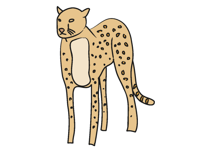 ヒョウ - 動物 / クリップアート / 無料 / アニマル / イラスト / アイコン / かわいい / 絵