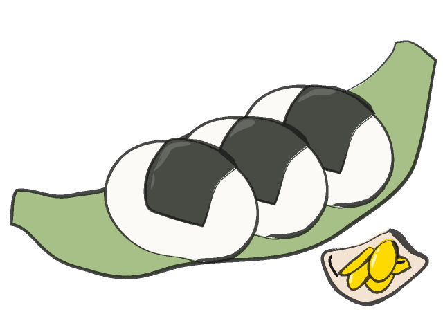 おにぎり - フード/食べ物/美味しい/おやつ/イラスト/写真/フリー素材/クリップアート