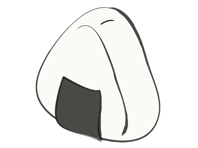 オニギリ｜米 - フード/食べ物/美味しい/おやつ/イラスト/写真/フリー素材/クリップアート