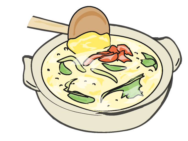 雑炊/おじや - フード/食べ物/美味しい/おやつ/イラスト/写真/フリー素材/クリップアート