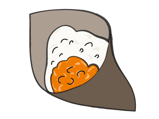 いくら海苔巻き/手巻き寿司 - フード/食べ物/美味しい/おやつ/イラスト/写真/フリー素材/クリップアート