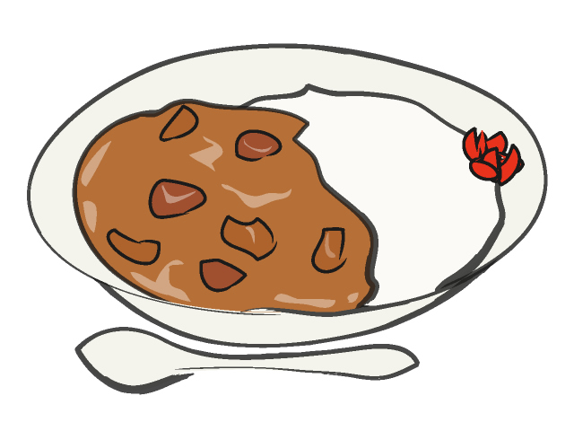 カレーライス - フード/食べ物/美味しい/おやつ/イラスト/写真/フリー素材/クリップアート