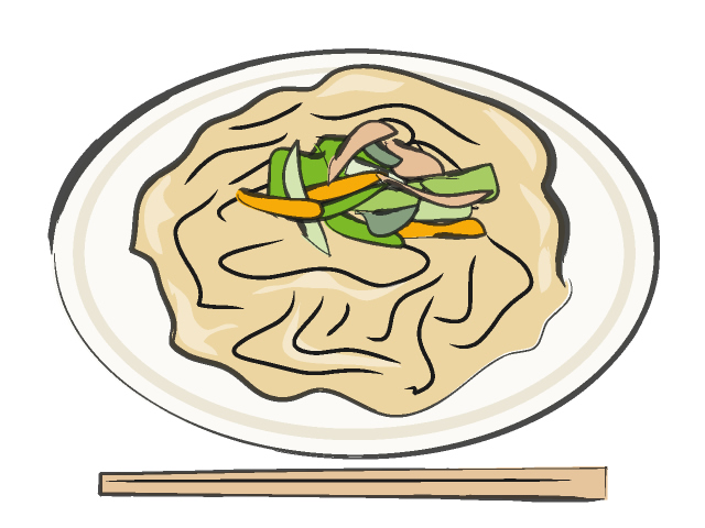 焼きうどん - フード/食べ物/美味しい/おやつ/イラスト/写真/フリー素材/クリップアート