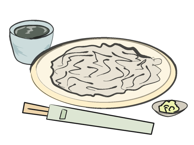 ざるそば/ざる蕎麦 - フード/食べ物/美味しい/おやつ/イラスト/写真/フリー素材/クリップアート