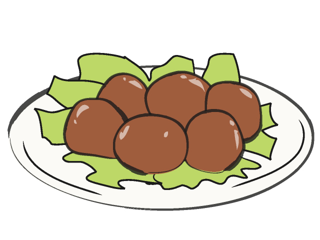 肉団子/にくだんご - フード/食べ物/美味しい/おやつ/イラスト/写真/フリー素材/クリップアート