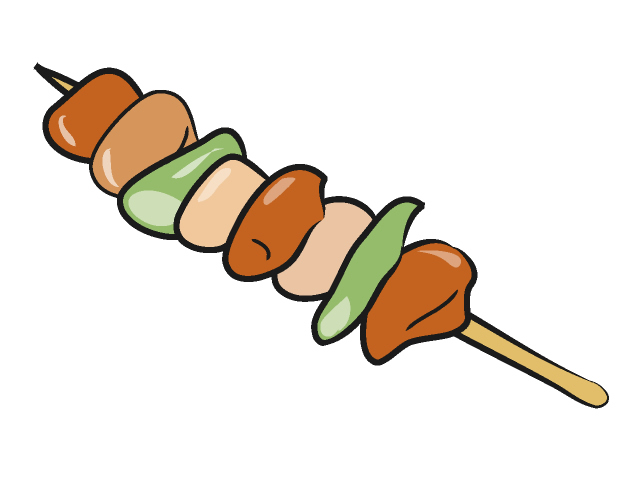 焼き鳥/やきとり - フード/食べ物/美味しい/おやつ/イラスト/写真/フリー素材/クリップアート