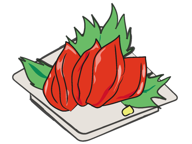 マグロ刺身 - フード/食べ物/美味しい/おやつ/イラスト/写真/フリー素材/クリップアート