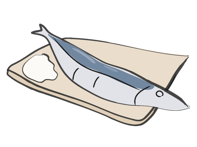 焼き魚/やきざかな - フード/食べ物/美味しい/おやつ/イラスト/写真/フリー素材/クリップアート