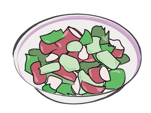 タコ入りキュウリもみ - フード/食べ物/美味しい/おやつ/イラスト/写真/フリー素材/クリップアート