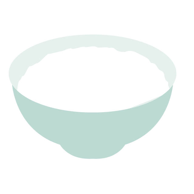 ご飯｜白米 - 挿絵 / クリップアート / 無料 / 家電 / 乗り物 / 動物 / 家具 / イラスト / ダウンロード