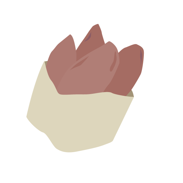 焼き芋 - 挿絵 / クリップアート / 無料 / 家電 / 乗り物 / 動物 / 家具 / イラスト / ダウンロード