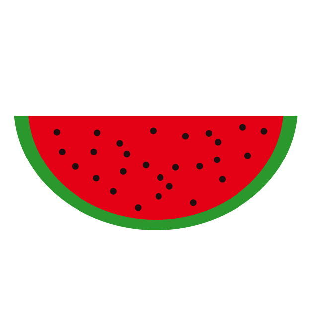 スイカ｜西瓜 - 挿絵 / クリップアート / 無料 / 家電 / 乗り物 / 動物 / 家具 / イラスト / ダウンロード