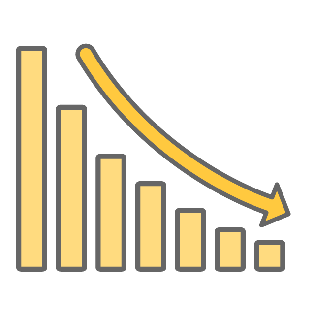 利益がない/経営危機 - イラスト/フリー素材/アイコン/クリップアート/絵/シンプル