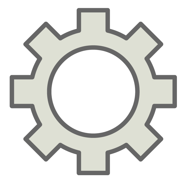 はぐるま/設定 - イラスト/フリー素材/アイコン/クリップアート/絵/シンプル