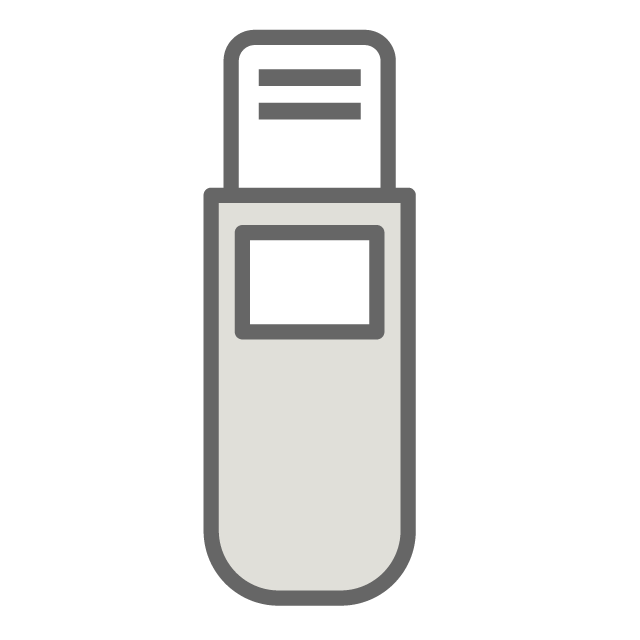 データを手軽に持ち運ぶイメージ - イラスト/フリー素材/アイコン/クリップアート/絵/シンプル