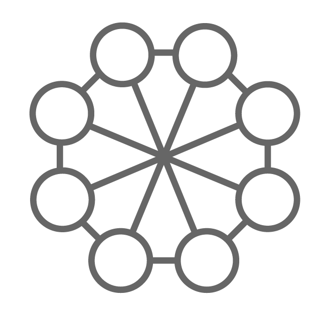 複雑なネットワークのイメージ - イラスト/フリー素材/アイコン/クリップアート/絵/シンプル