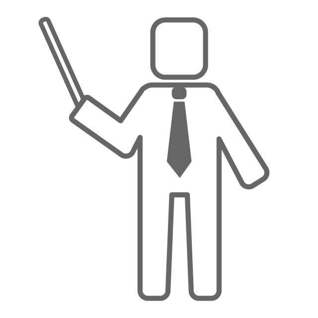 プレゼンテーションをするビジネスマンのイメージ - イラスト/フリー素材/アイコン/クリップアート/絵/シンプル