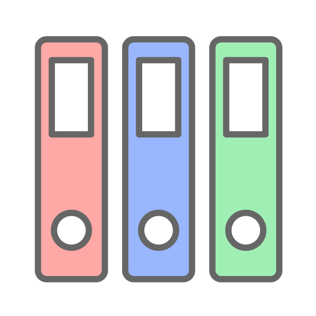 書類を整理するイメージ - イラスト/フリー素材/アイコン/クリップアート/絵/シンプル