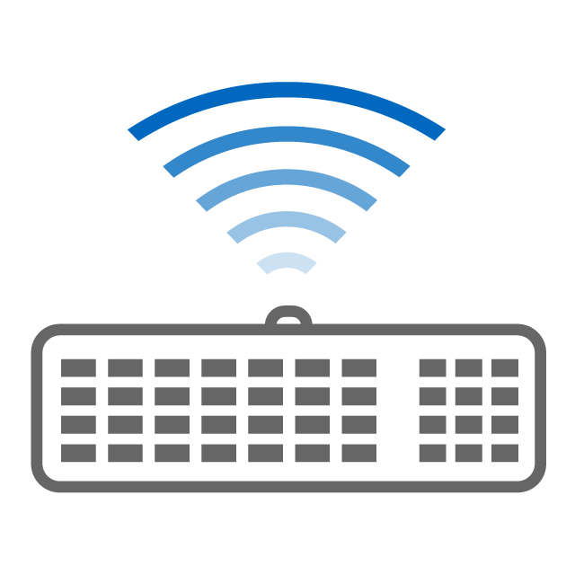 Bluetoothキーボード - イラスト/フリー素材/アイコン/クリップアート/絵/シンプル