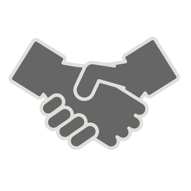 成立/握手 - イラスト/フリー素材/アイコン/クリップアート/絵/シンプル