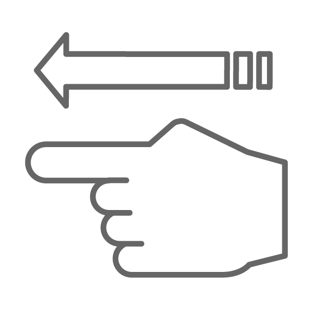 手/指をさす - イラスト/フリー素材/アイコン/クリップアート/絵/シンプル