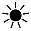 Sunny ｜ Weather ｜ Icon ｜ Illustration ｜ Free material ｜ Transparent background