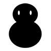 Snowman ｜ Winter-Icon ｜ Illustration ｜ Free material ｜ Transparent background
