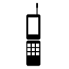 Mobile ｜ Feature Phone ｜ Icon ｜ Illustration ｜ Free Material ｜ Transparent Background