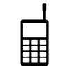 Feature phone ｜ Mobile phone ｜ Icon ｜ Illustration ｜ Free material ｜ Transparent background