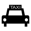 Taxi ｜ Car-Icon ｜ Illustration ｜ Free material ｜ Transparent background