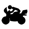 Motorcycle ｜ Motorcycle ｜ Icon ｜ Illustration ｜ Free material ｜ Transparent background