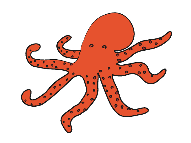 タコ｜蛸 - 動物 / クリップアート / 無料 / アニマル / イラスト / アイコン / かわいい / 絵