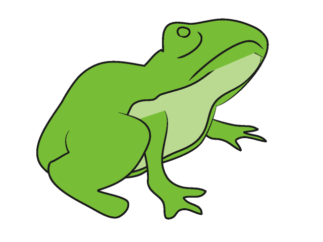 カエル/蛙 - 動物 / クリップアート / 無料 / アニマル / イラスト / アイコン / かわいい / 絵