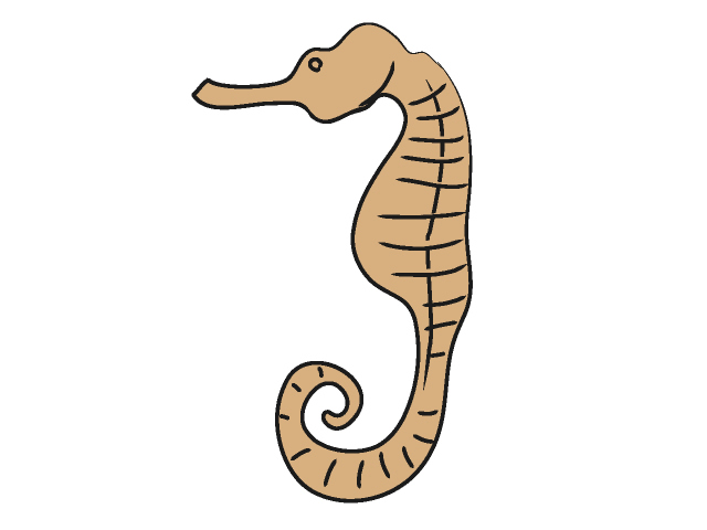 タツノオトシゴ - 動物 / クリップアート / 無料 / アニマル / イラスト / アイコン / かわいい / 絵